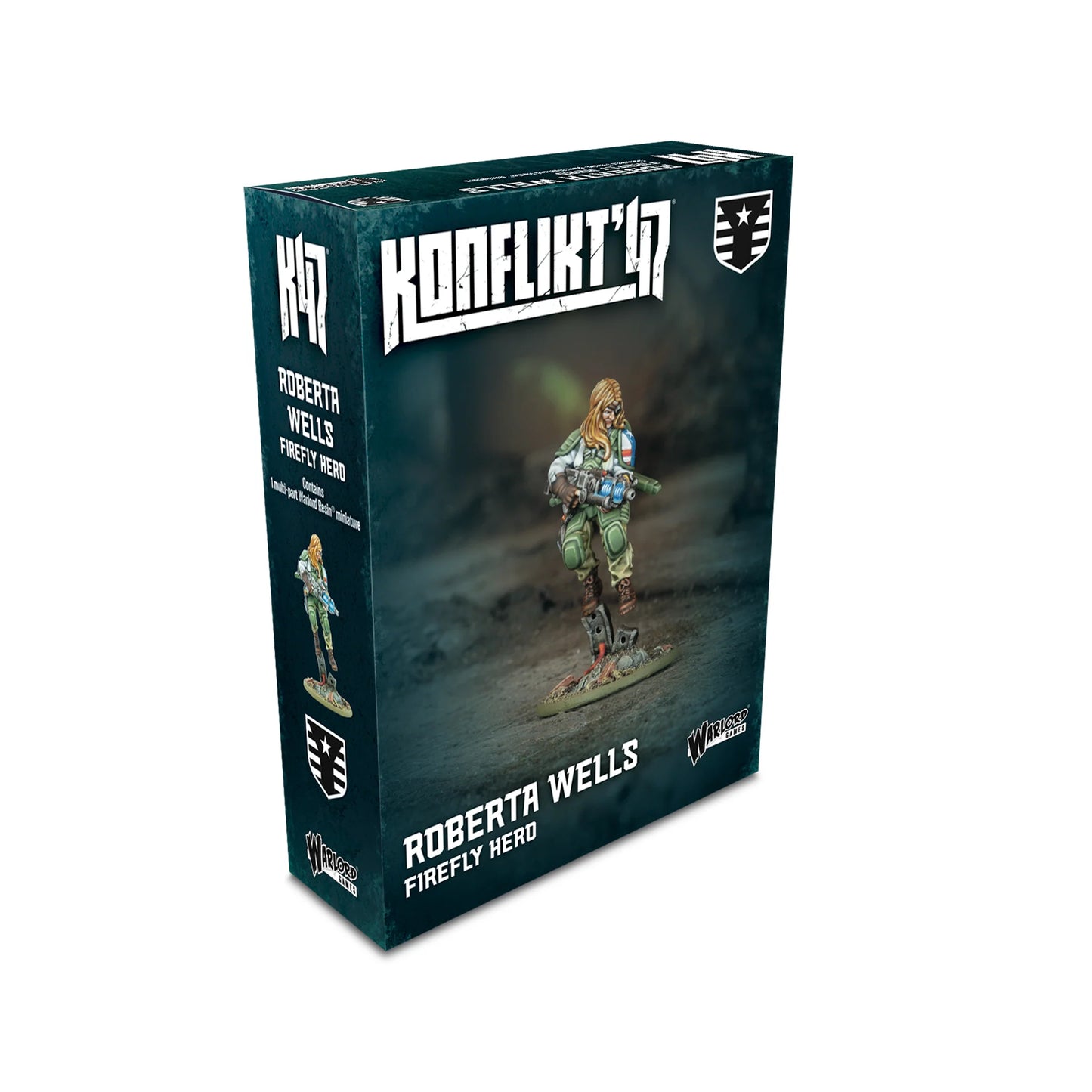 Warlord Games - Konflikt'47 - USA - Roberta Wells - Firefly Hero