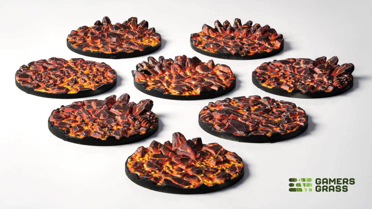 PRE-ORDER - Gamers Grass - Battle Ready Topper - Molten Lava 32mm