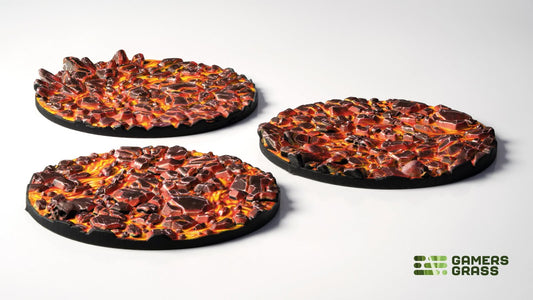 PRE-ORDER - Gamers Grass - Battle Ready Topper - Molten Lava 50mm