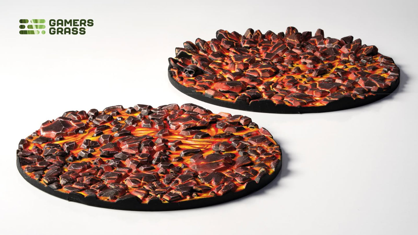 PRE-ORDER - Gamers Grass - Battle Ready Topper - Molten Lava 60mm