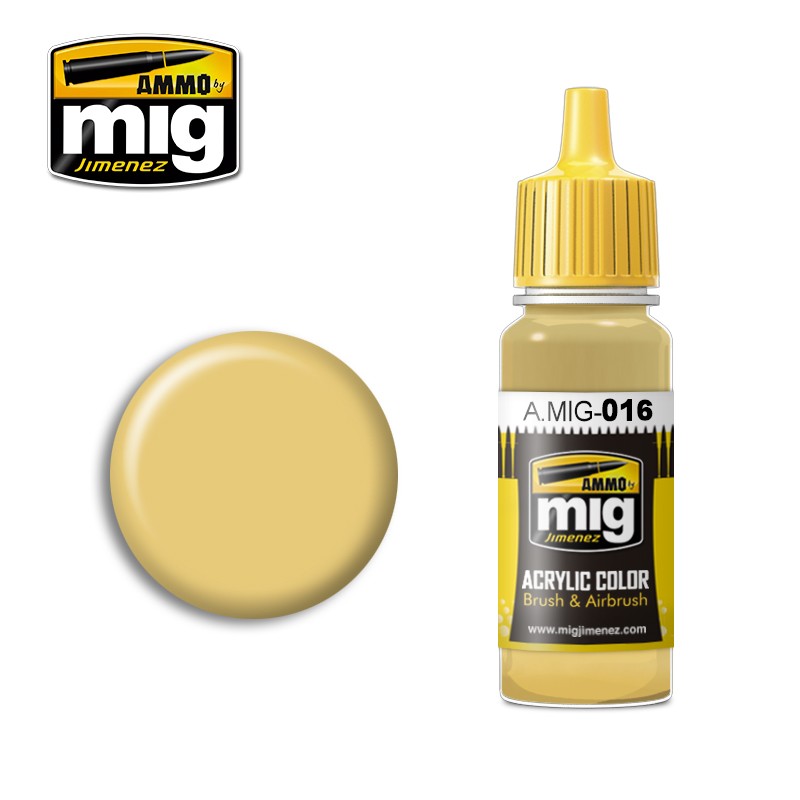 AMMO by MIG - Acrylic Colour - RAL 8020 Gelbbraun 17ml paint