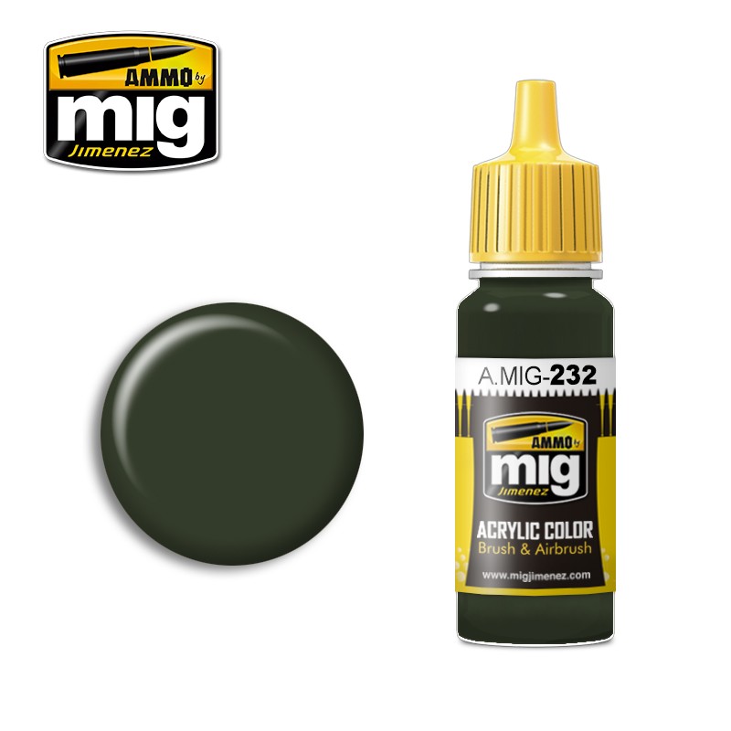 AMMO by MIG - Acrylic Colour - RLM 70 Schwartzgrün 17ml paint