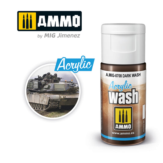 AMMO by MIG - Acrylic Wash - Dark Wash 15ml