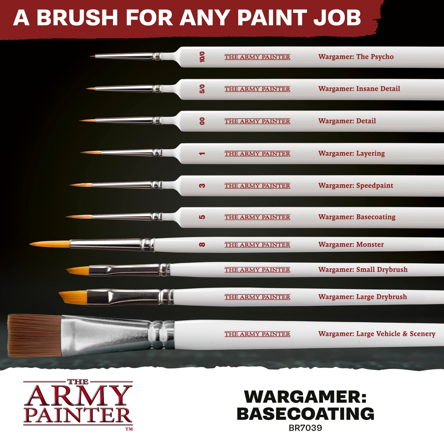 The Army Painter - Wargamer: Basecoating Brush