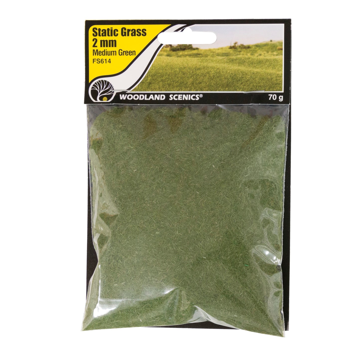 Woodland Scenics - Field System - Static Grass - Medium Green 2mm