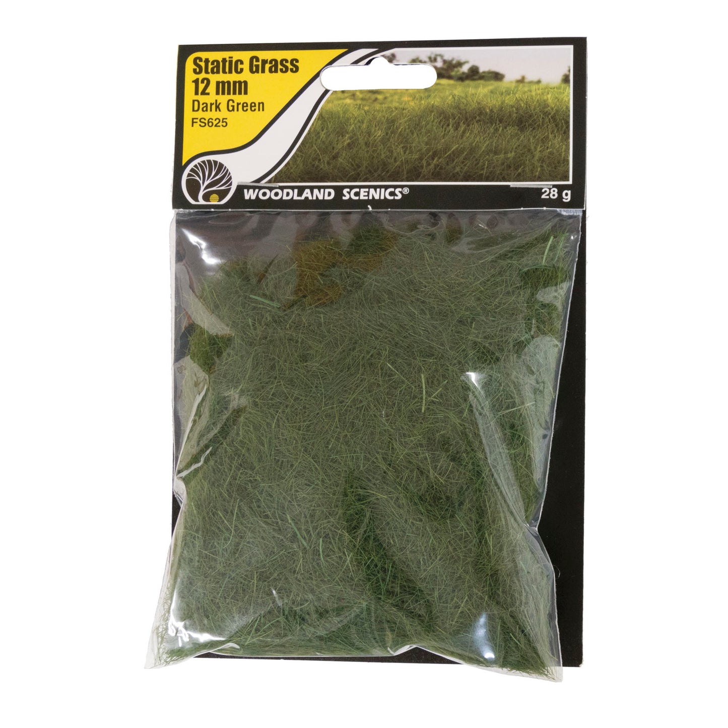 Woodland Scenics - Field System - Static Grass - Dark Green 12mm