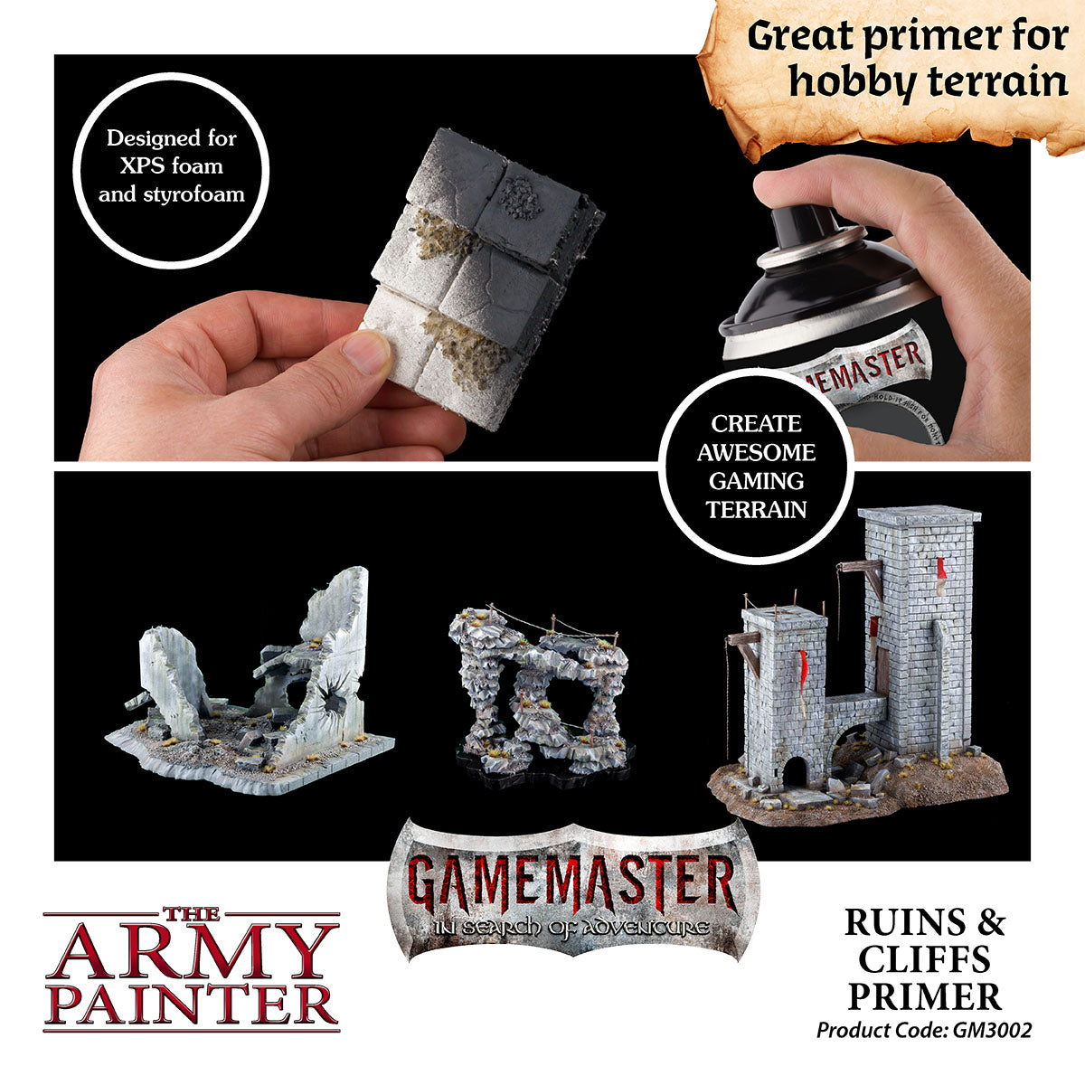 The Army Painter - GameMaster - Terrain Primer: Ruins & Cliff