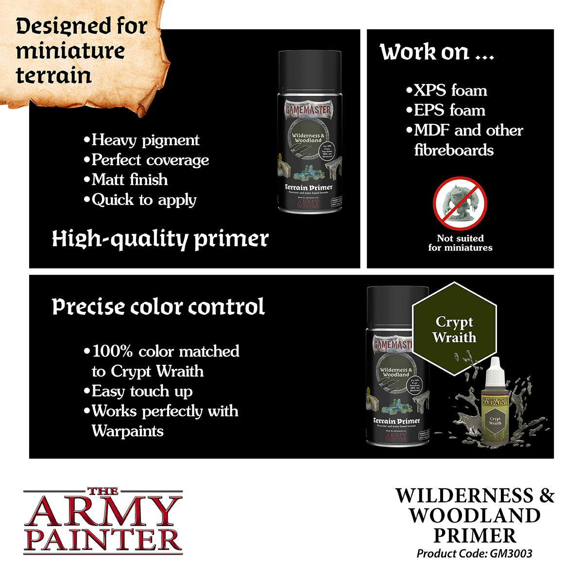 The Army Painter - GameMaster - Terrain Primer: Wilderness & Woodlands