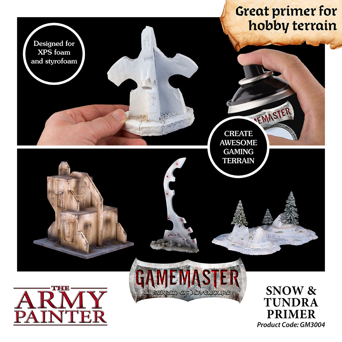 The Army Painter - GameMaster - Terrain Primer: Snow & Tundra