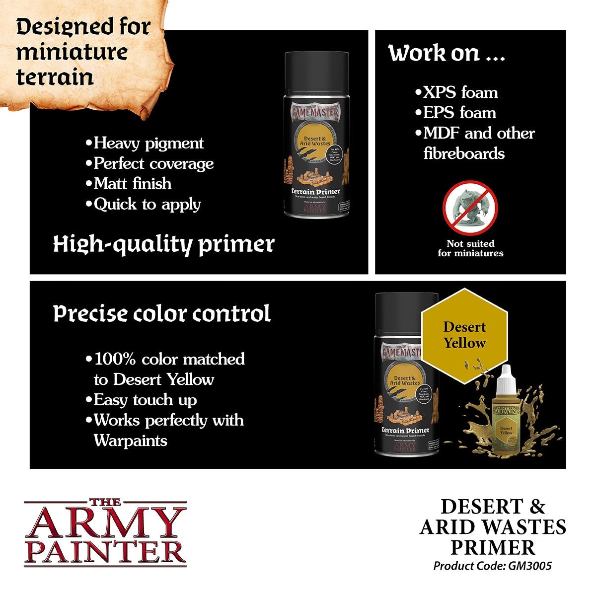 The Army Painter - GameMaster - Terrain Primer: Desert & Arid Waste