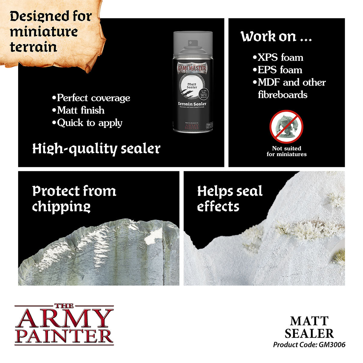 The Army Painter - GameMaster - Terrain Primer: Matt Sealer