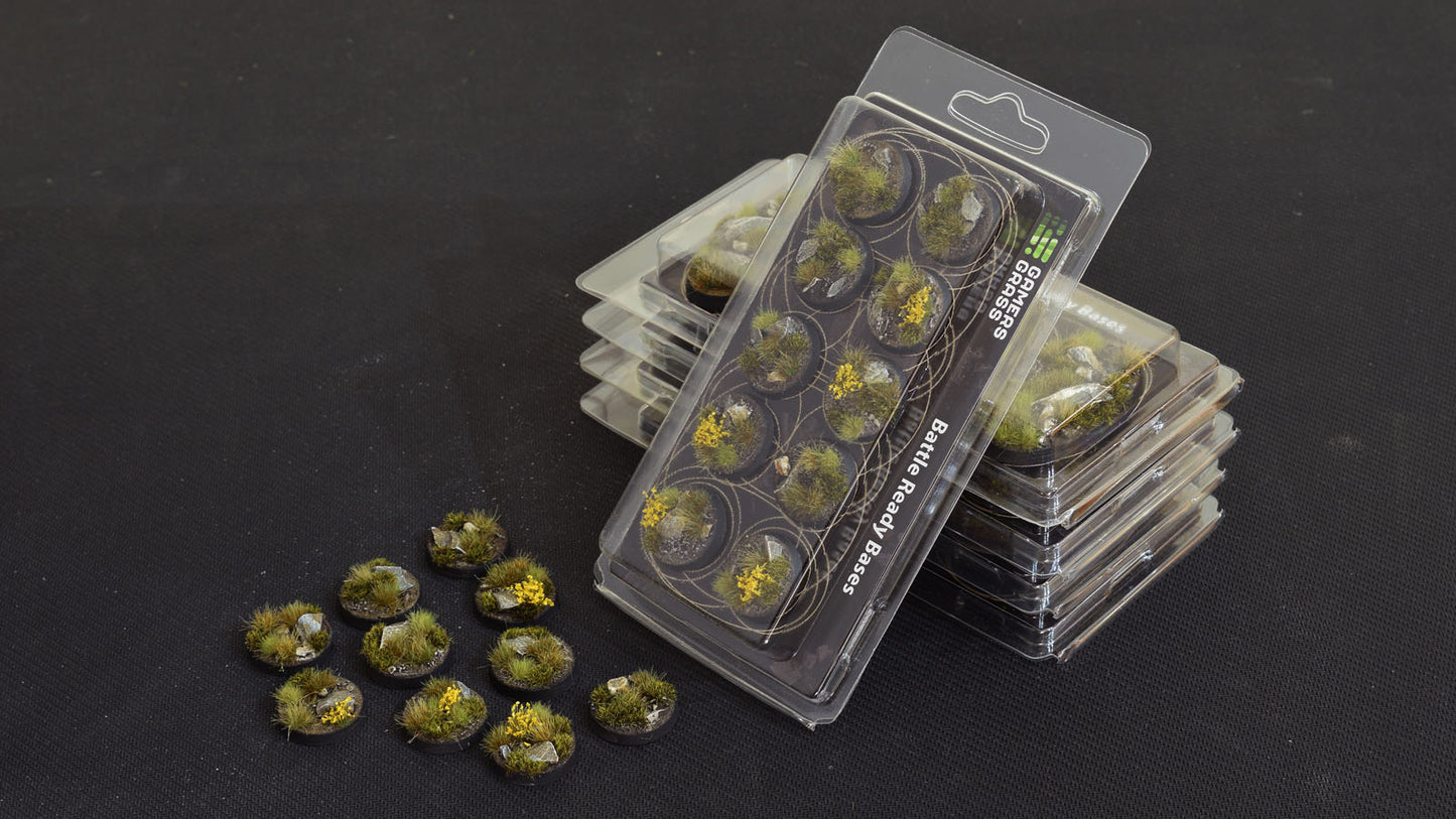 Gamers Grass - Battle Ready Bases - Highland - Round 25mm