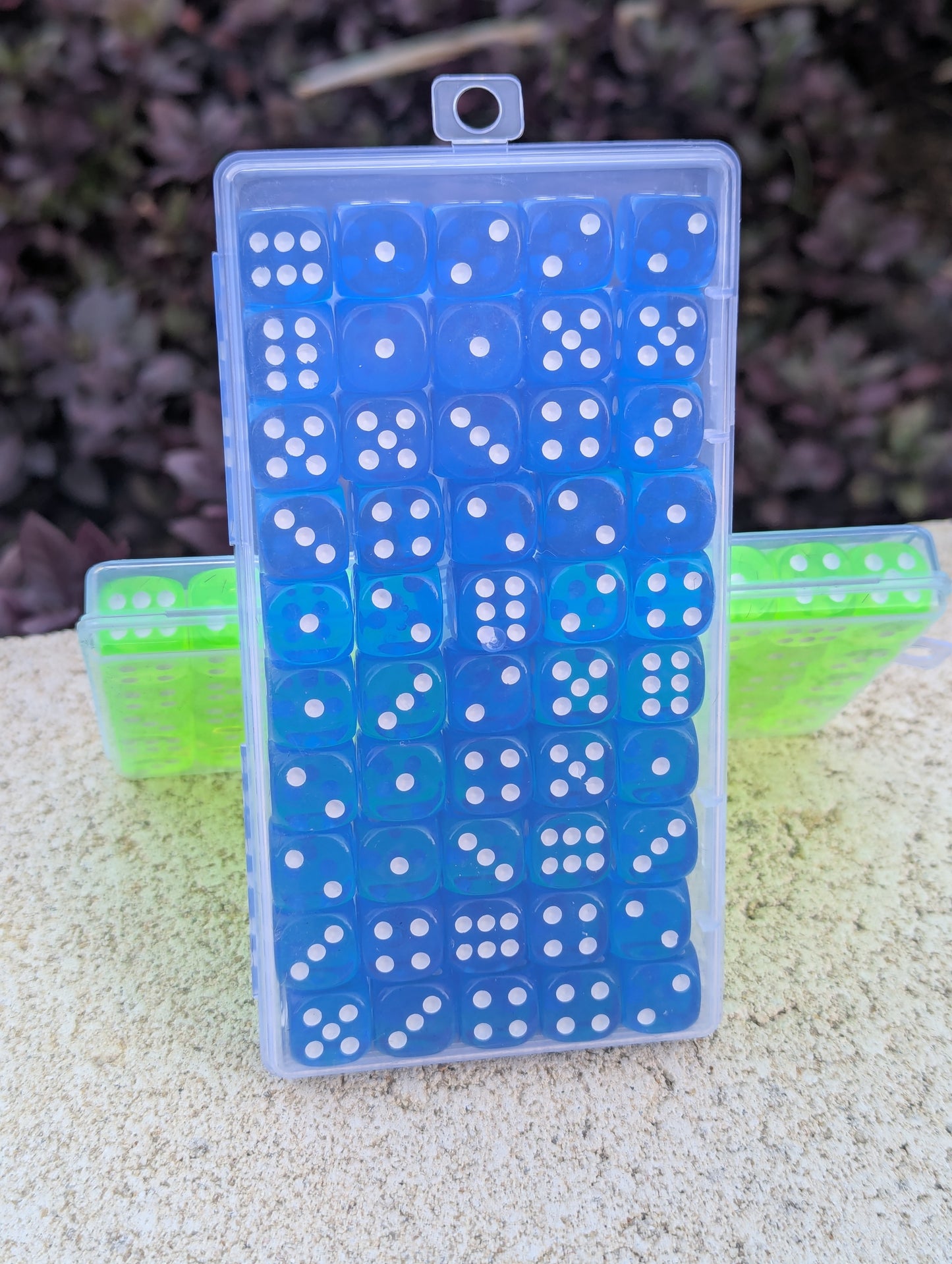 Dice Set - Plastic Dice - 12mm D6 - 50 Pack - Light Blue