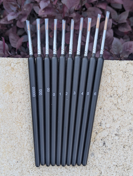 Miniature Paint brush set - 10pc
