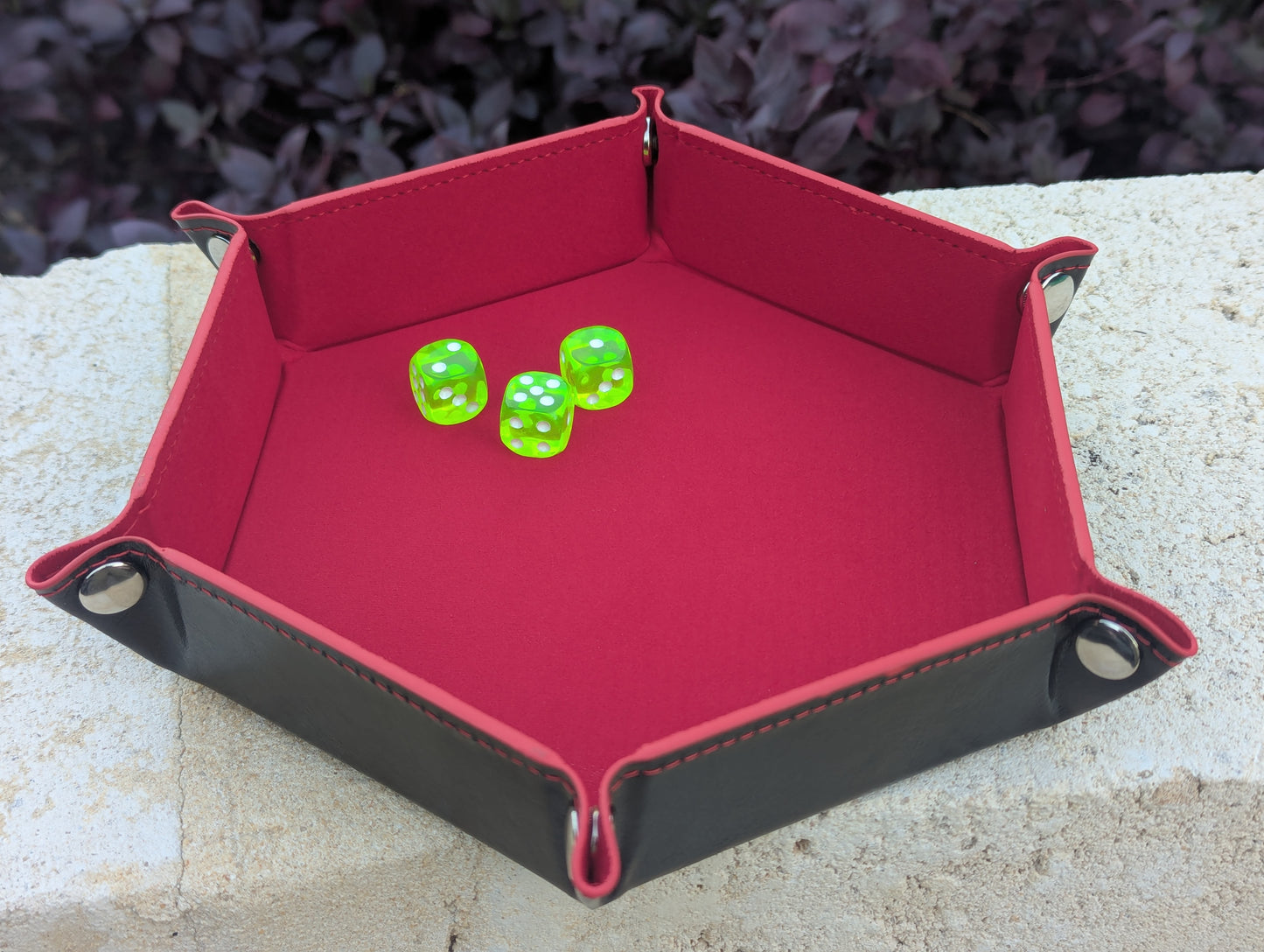 Foldable Dice Tray - Hexagon
