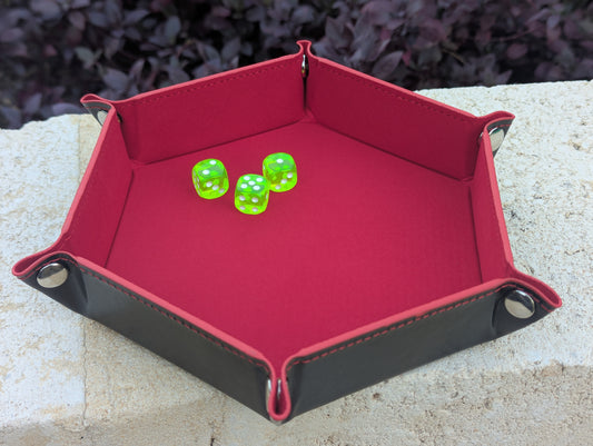 Foldable Dice Tray - Hexagon