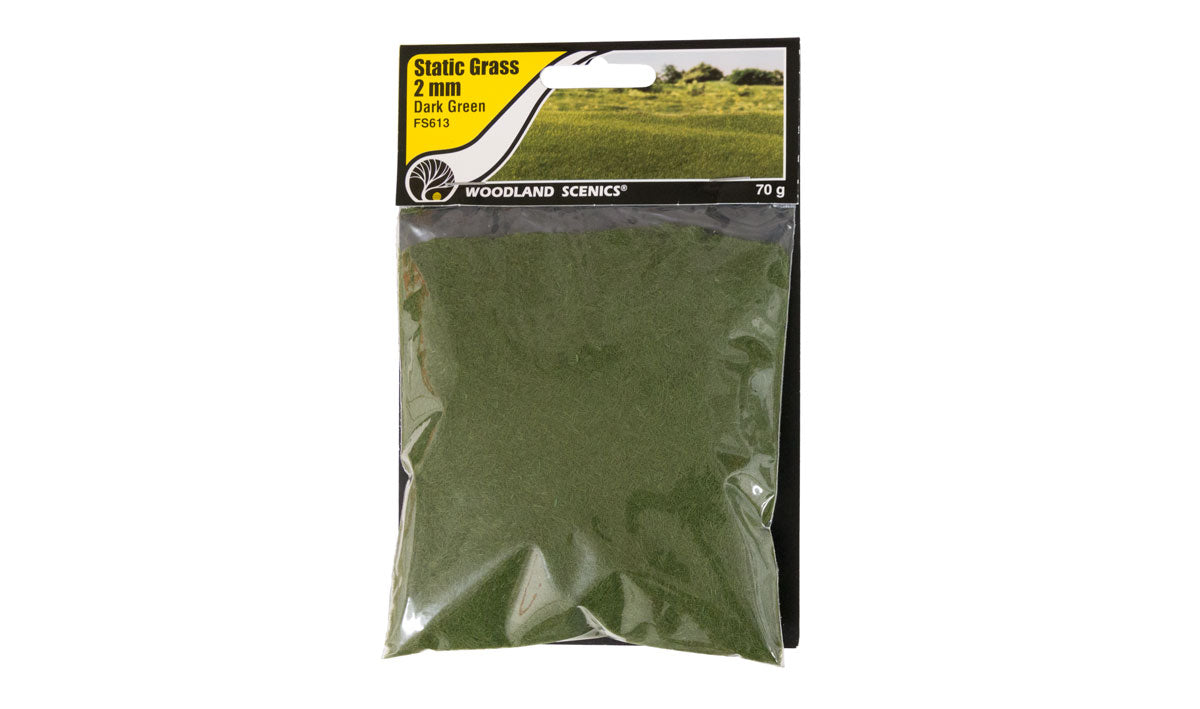 Woodland Scenics - Field System - Static Grass - Dark Green 2mm