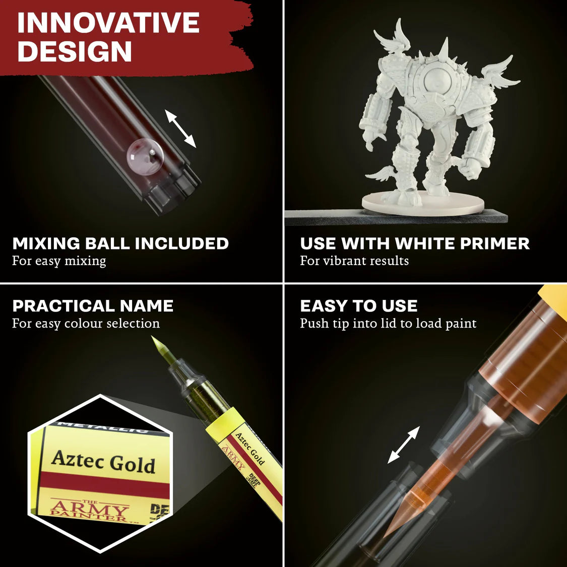 PRE-ORDER - The Army Painter - SpeedPaint Markers - Metallics Set
