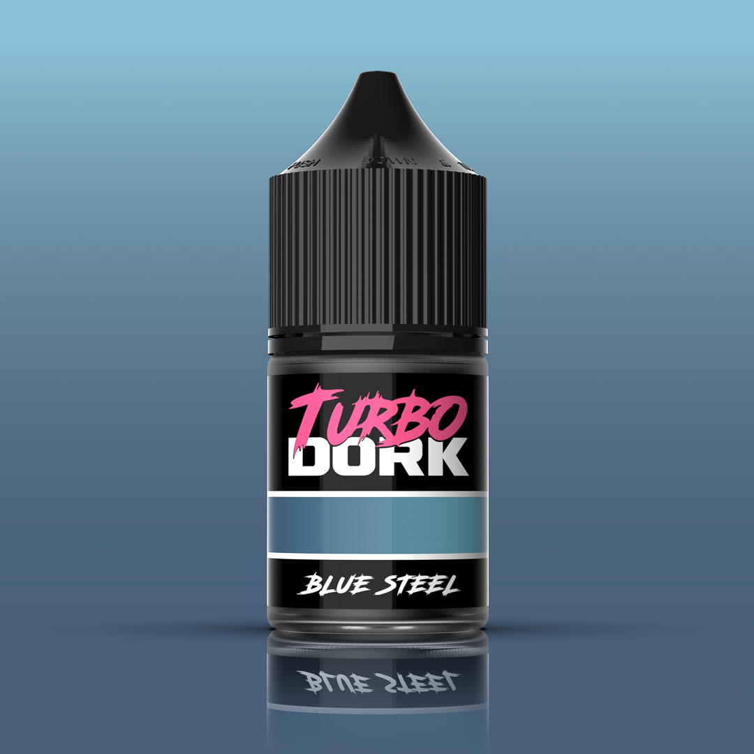Turbo Dork - Blue Steel - Metallic - Acrylic Paint 22ml Bottle