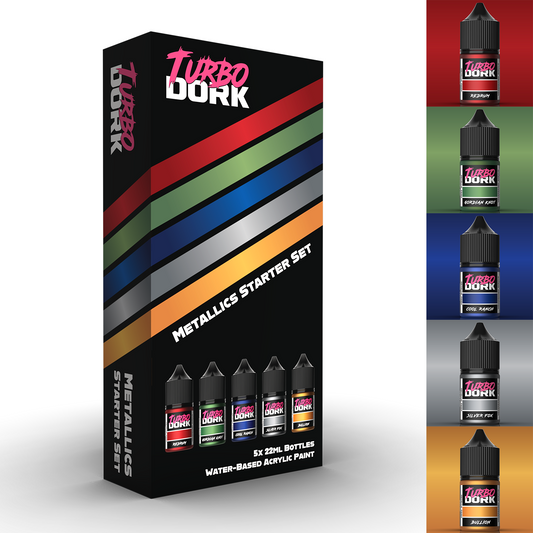 Turbo Dork - Metallic Starter Set - Acrylic Paint Set
