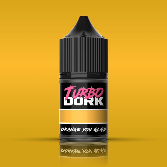 Turbo Dork - Orange You Glad - Metallic - Acrylic Paint 22ml Bottle