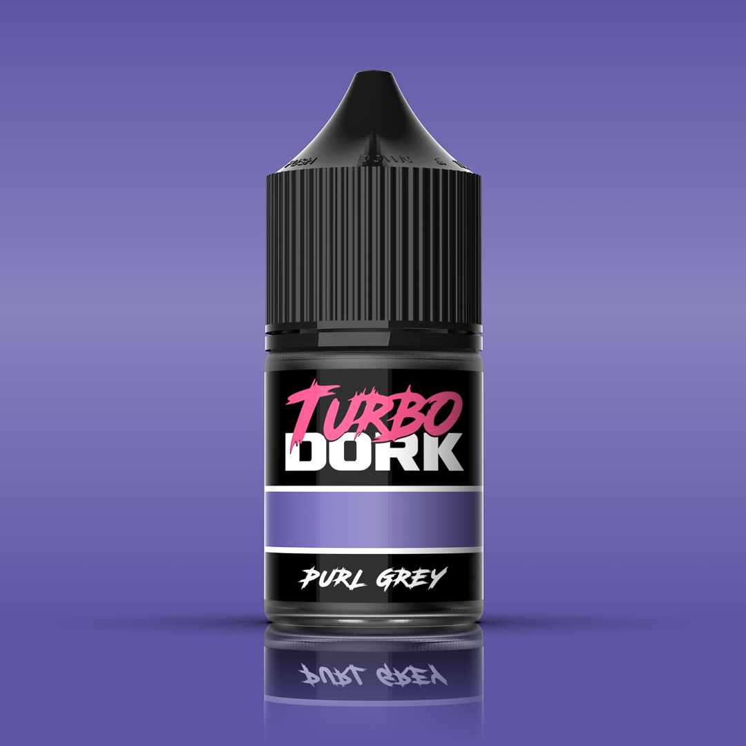 Turbo Dork - Purl Grey - Metallic - Acrylic Paint 22ml Bottle