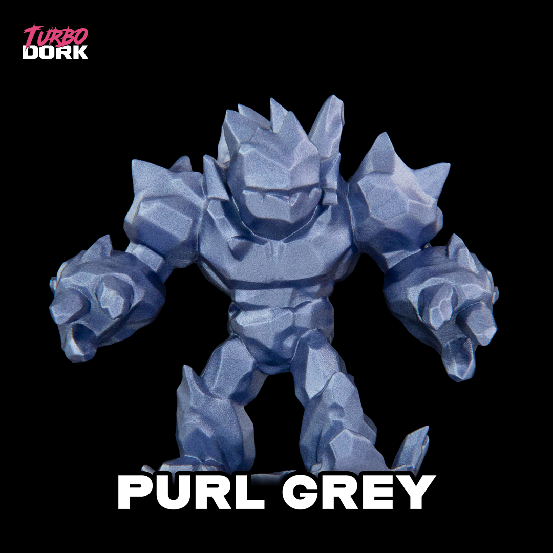 Turbo Dork - Purl Grey - Metallic - Acrylic Paint 22ml Bottle