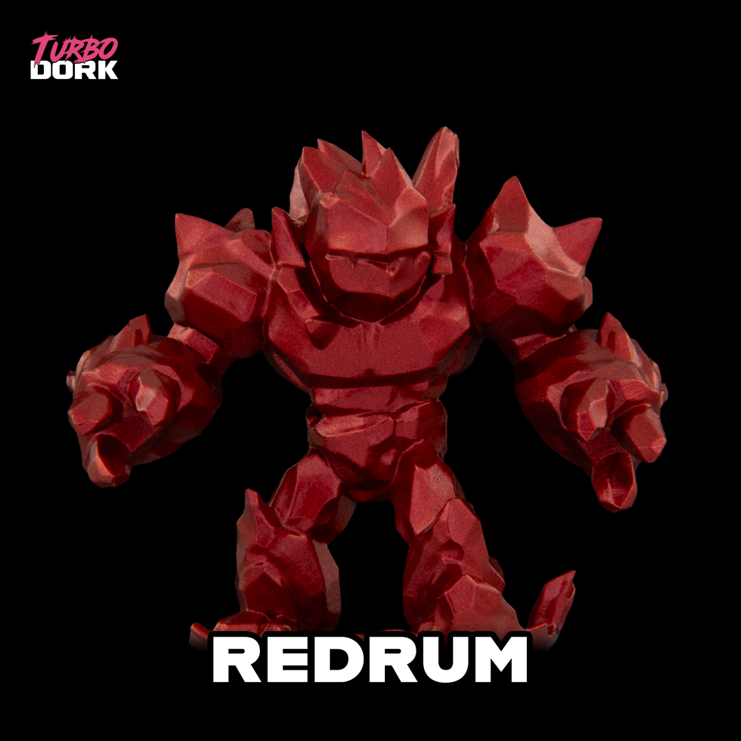 Turbo Dork - Redrum - Metallic - Acrylic Paint 22ml Bottle