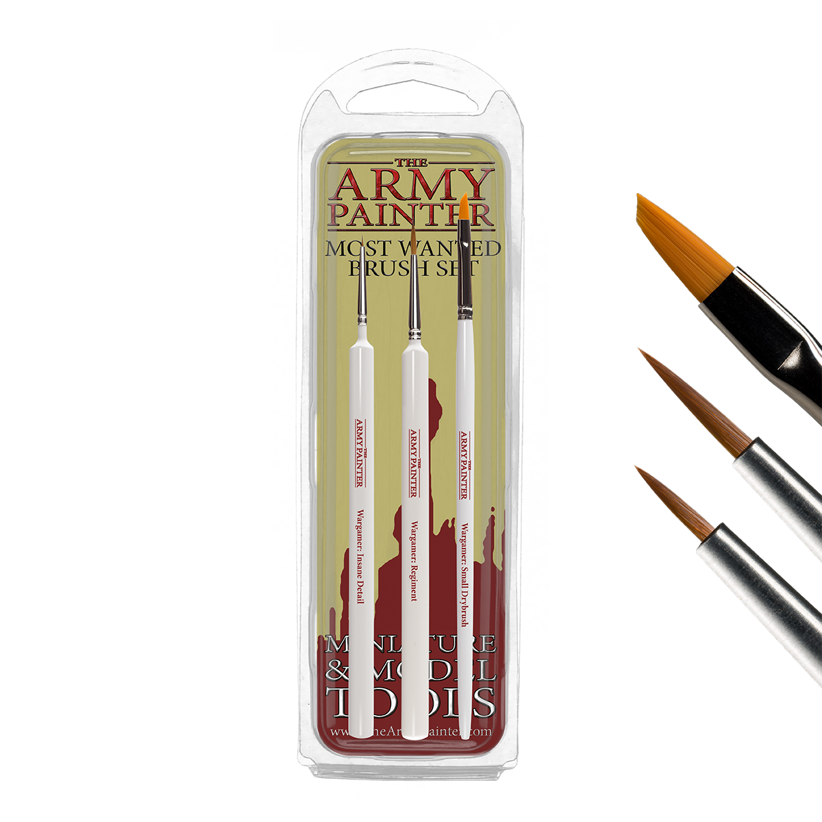 The Army Painter - Most Wanted Brush Set - 3pc