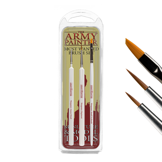 The Army Painter - Most Wanted Brush Set - 3pc