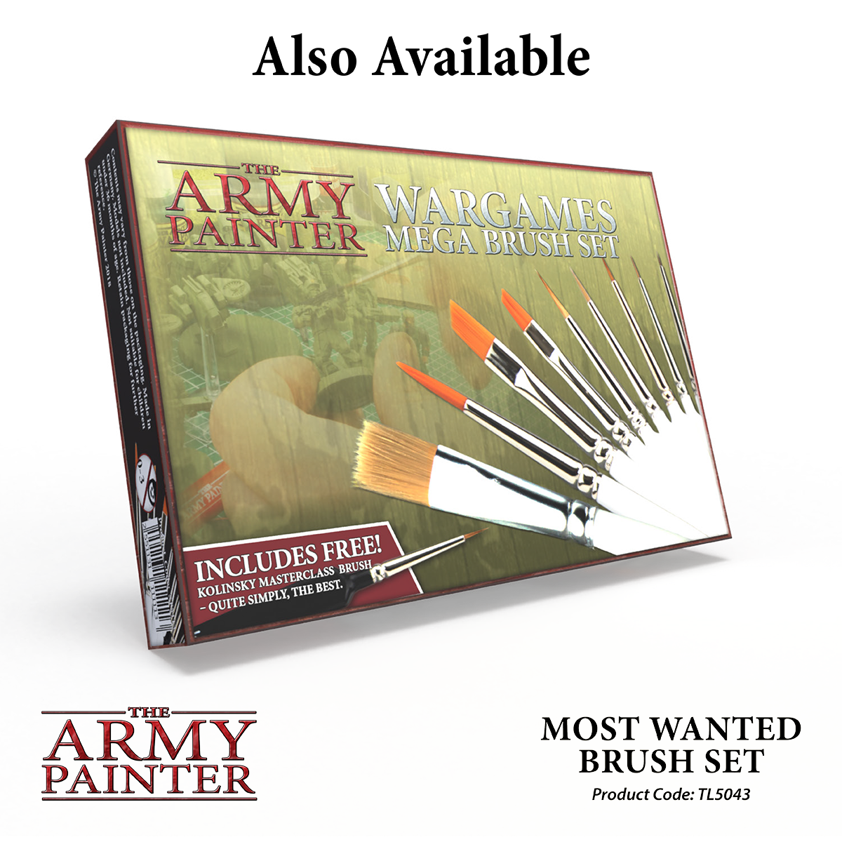 The Army Painter - Most Wanted Brush Set - 3pc
