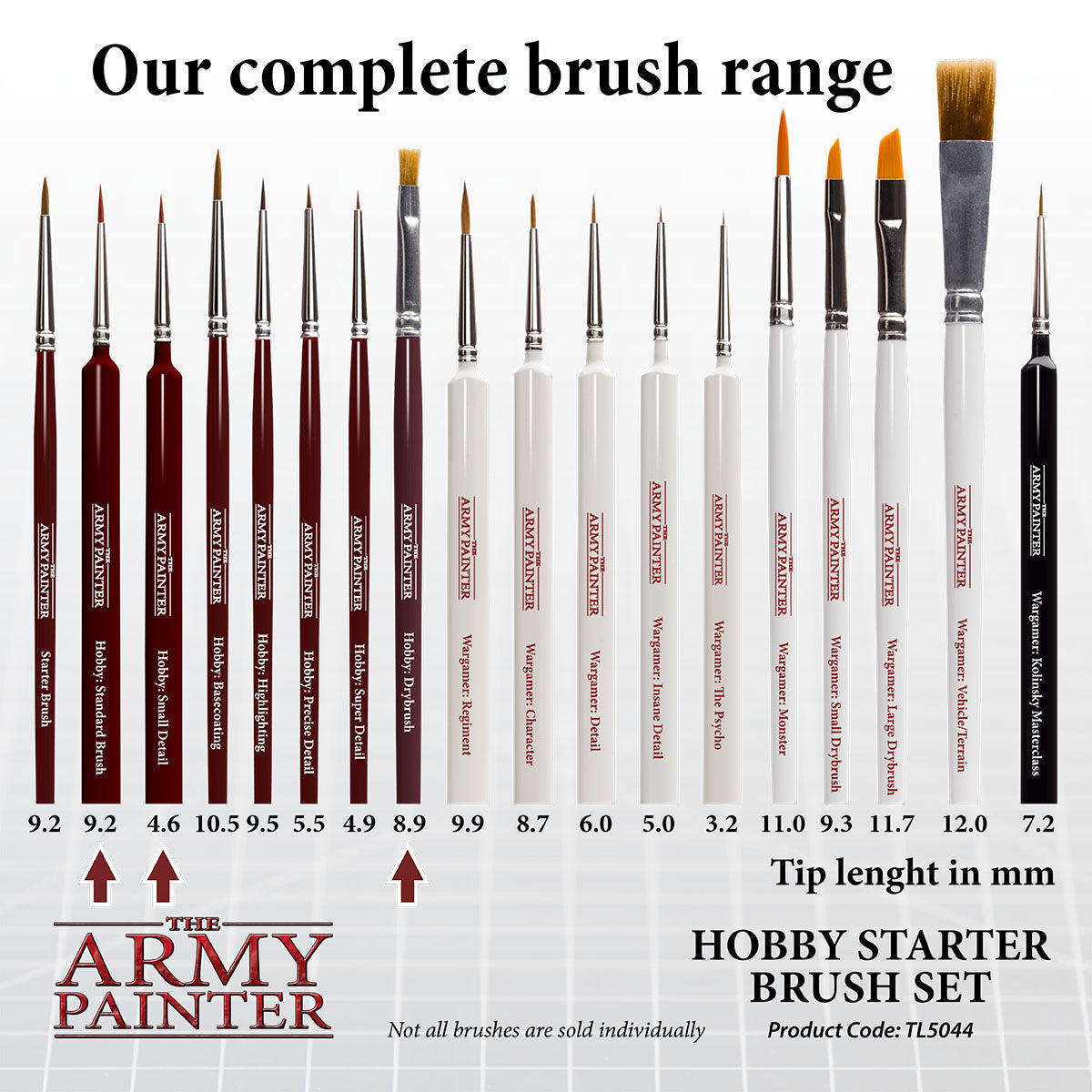 The Army Painter - Hobby Starter Brush Set - 3pc