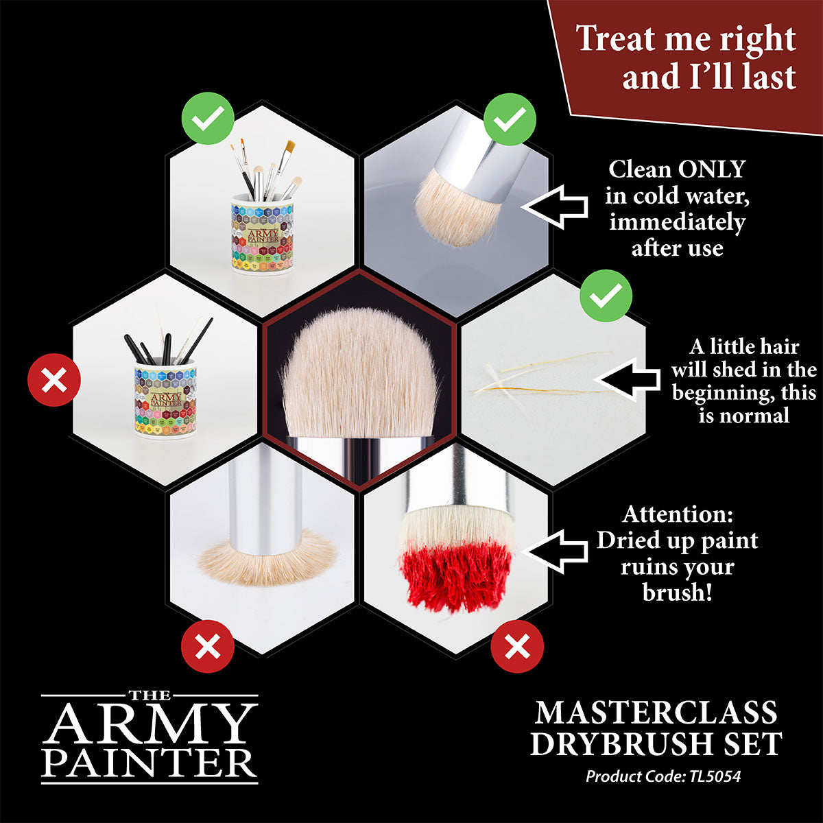 The Army Painter - Masterclass Drybrush Set - 3pc