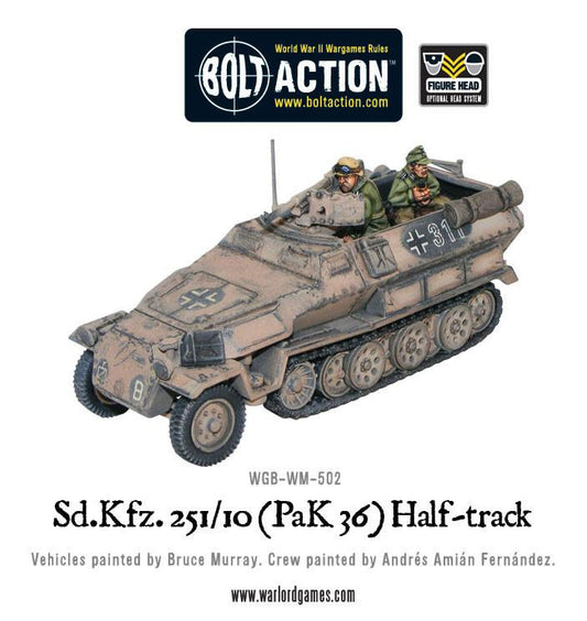 Warlord Games - Bolt Action - German Sd.Kfz 251/10 half-track (3.7cm PaK) plastic boxed set