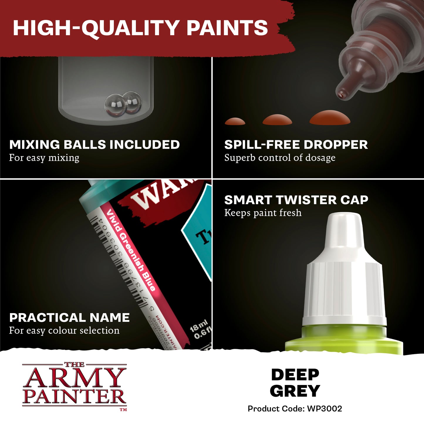 The Army Painter - Warpaints Fanatic - Deep Grey