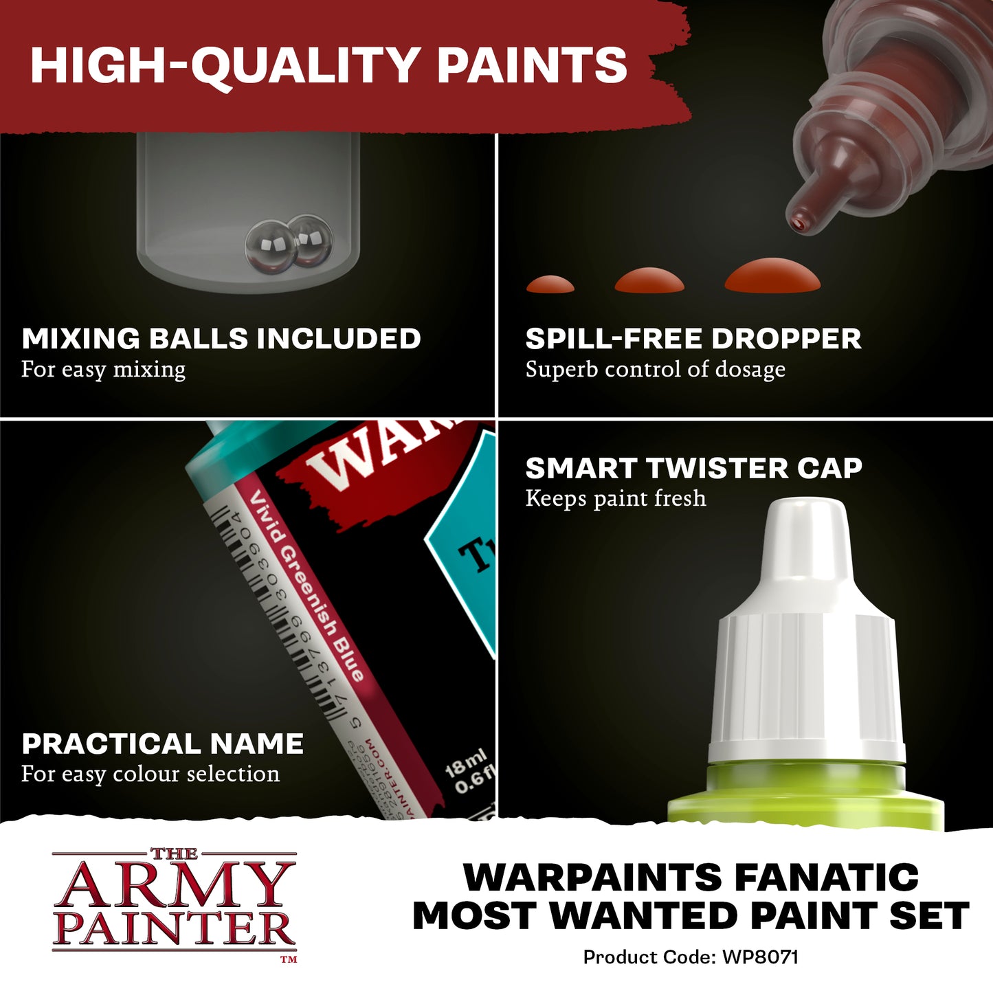 The Army Painter - Warpaints Fanatic - Most Wanted Set