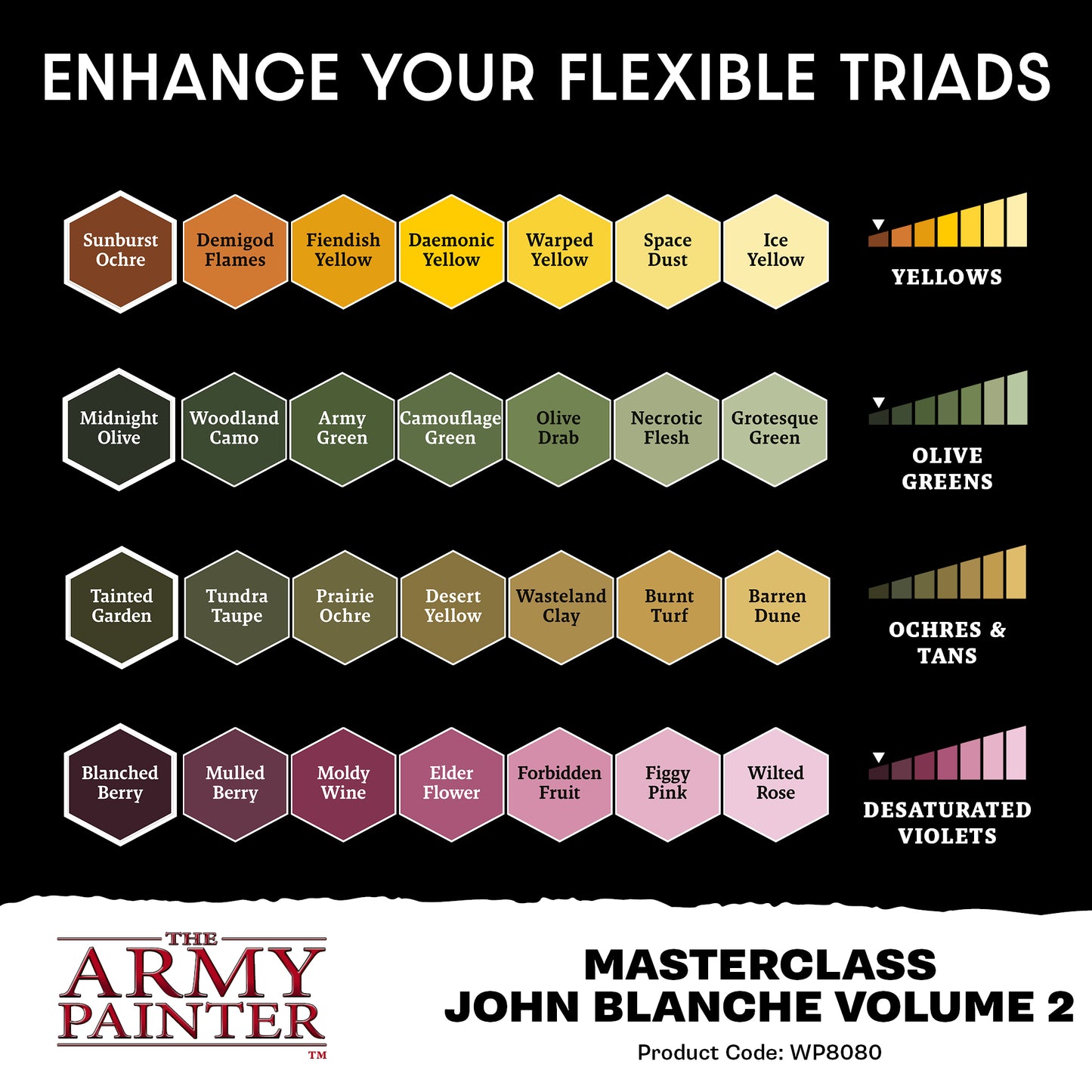 The Army Painter - John Blanche Masterclass: Vol. 2 - Paint Set