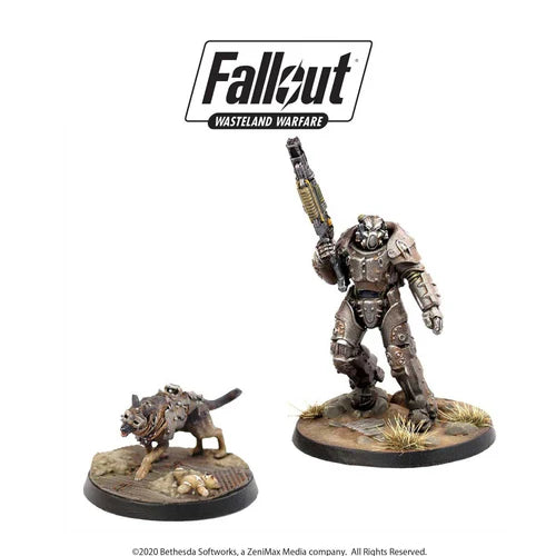 Modiphius Entertainment - Fallout: Wasteland Warfare - X-01 Survivor & Dogmeat