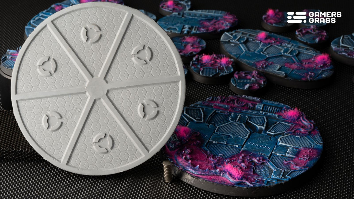 Gamers Grass - Battle Ready Bases - Alien Infestation - Round 100mm