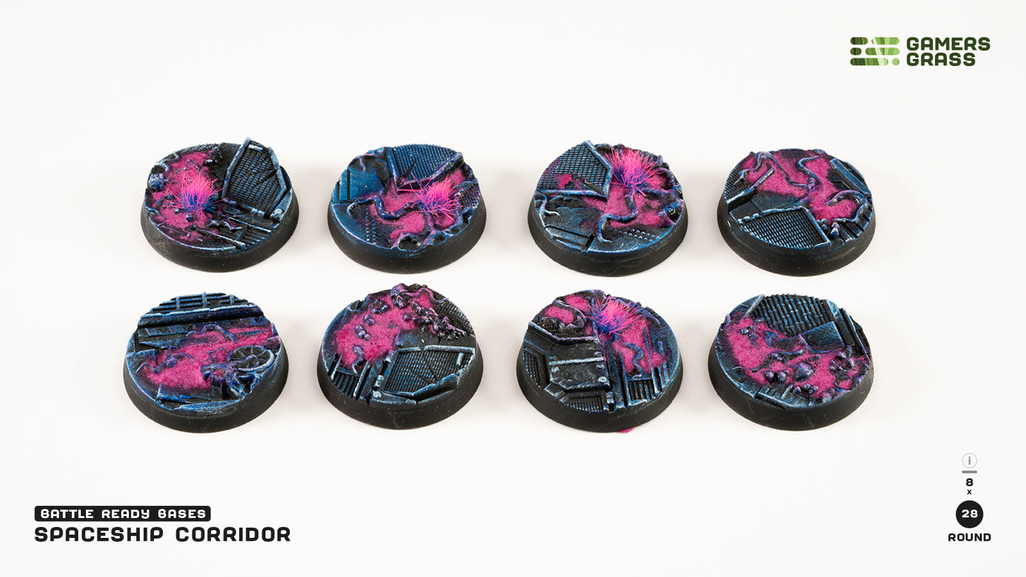 Gamers Grass - Battle Ready Bases - Alien Infestation - Round 28mm