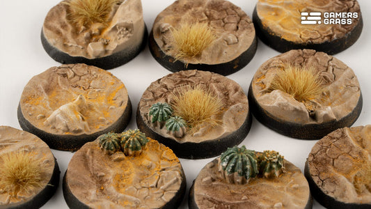 Gamers Grass - Battle Ready Bases - Deserts of Maahl - Round 25mm