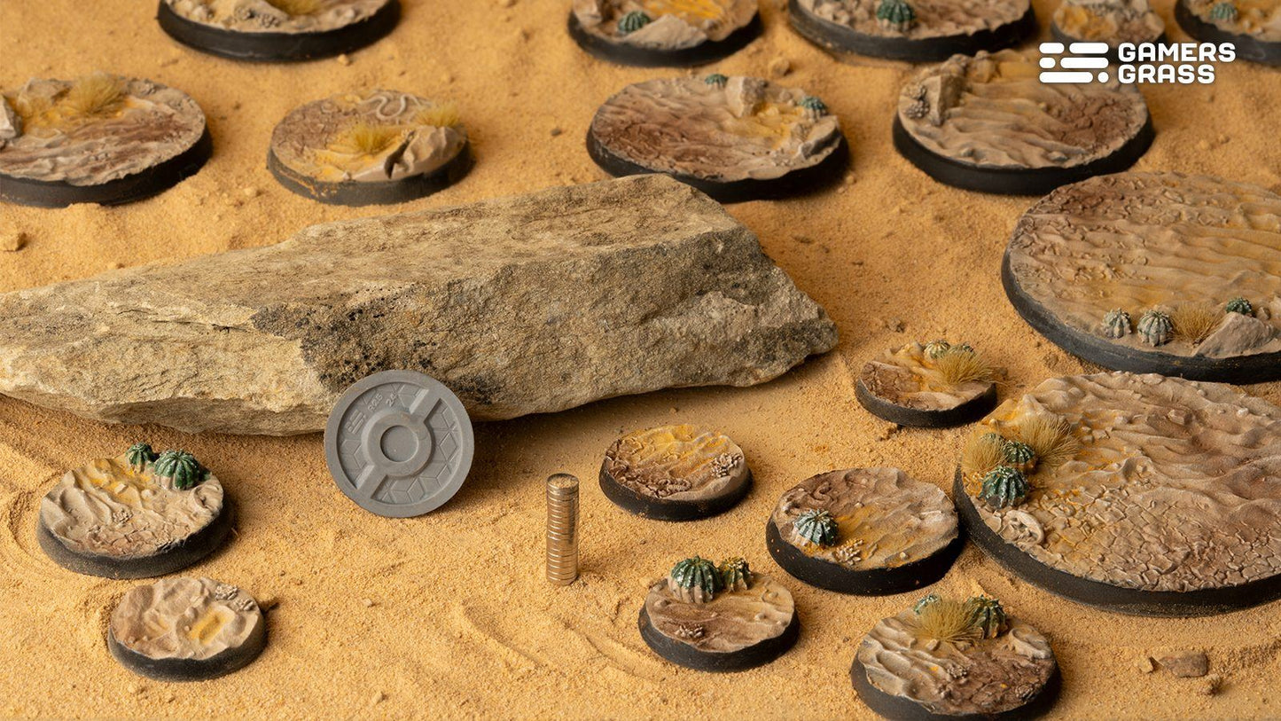 Gamers Grass - Battle Ready Bases - Deserts of Maahl - Round 25mm