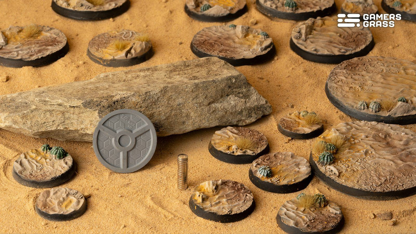 Gamers Grass - Battle Ready Bases - Deserts of Maahl - Round 32mm