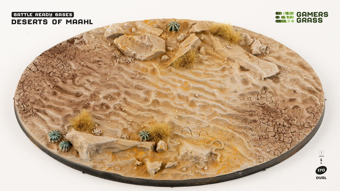 Gamers Grass - Battle Ready Bases - Deserts of Maahl - Oval 170mm