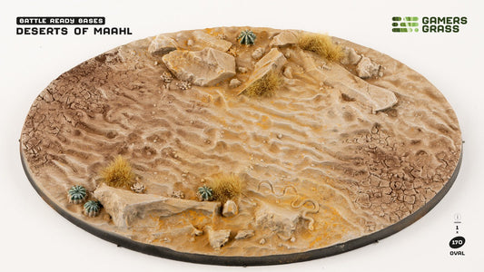 Gamers Grass - Battle Ready Bases - Deserts of Maahl - Oval 170mm