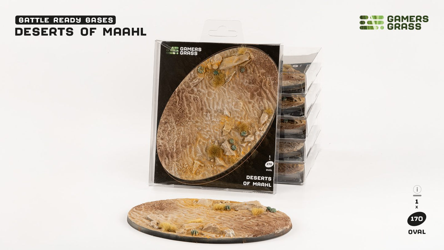 Gamers Grass - Battle Ready Bases - Deserts of Maahl - Oval 170mm