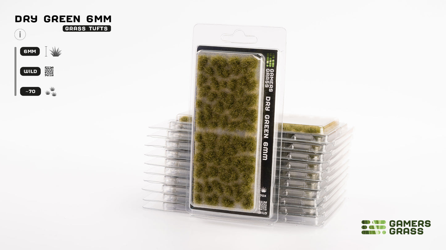 Gamers Grass - Dry Green Tufts 6mm