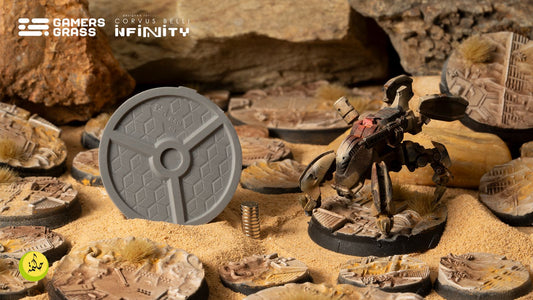 Gamers Grass - Battle Ready Bases - Infinity - Dunes of Bourak (40mm)