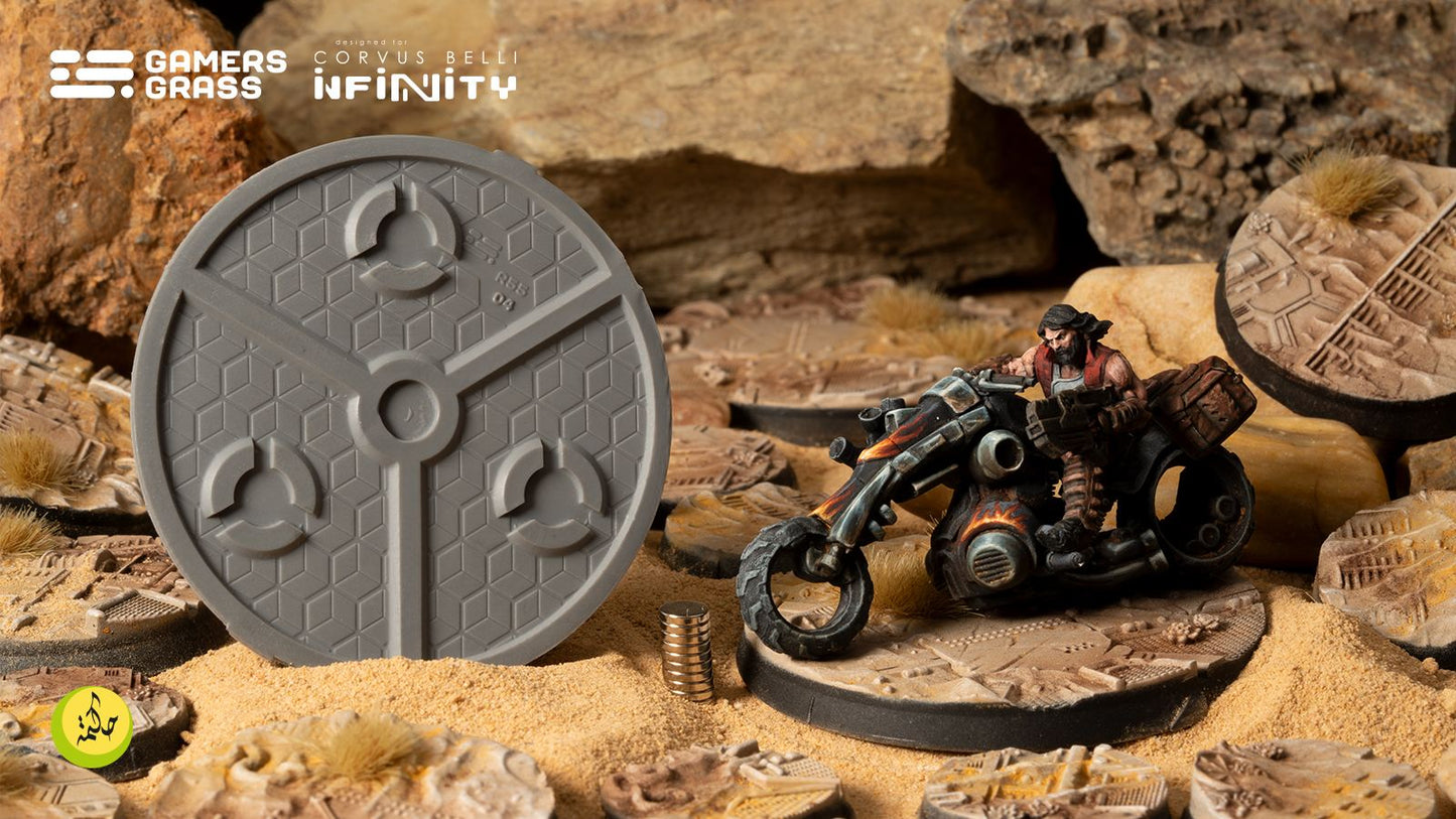 Gamers Grass - Battle Ready Bases - Infinity - Dunes of Bourak (55mm)