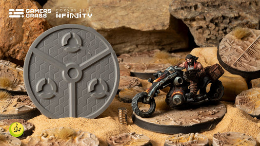 Gamers Grass - Battle Ready Bases - Infinity - Dunes of Bourak (55mm)